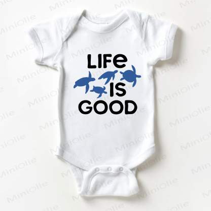 LIFE IS GOOD Baby Bodysuit , weiß - Weiß - 18-24M - image 1
