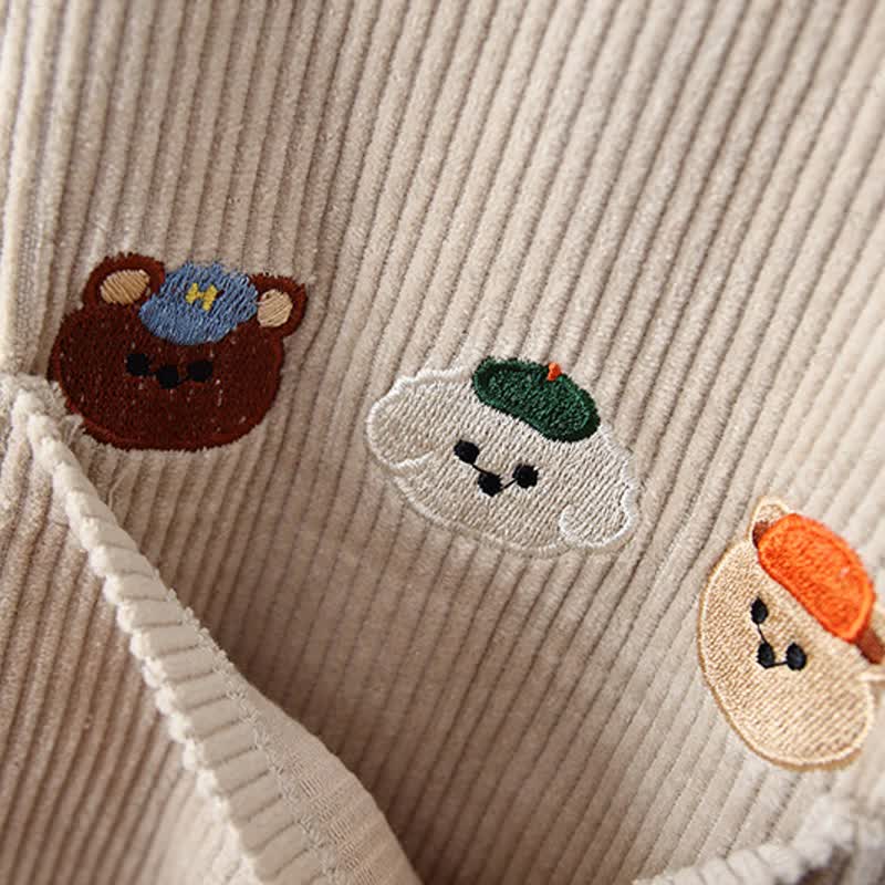 Baby und Kleinkind Overalls mit Tier , Cord und Vlies - image 9