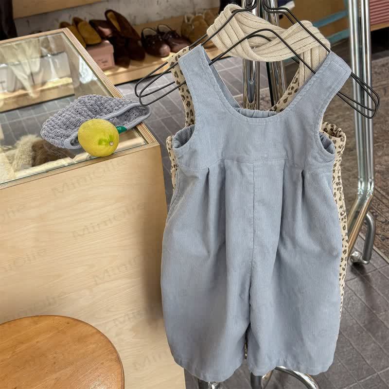 Baby und Kleinkind -Mädchen- Overalls , Einfarbig/ Leopardenmuster - image 4