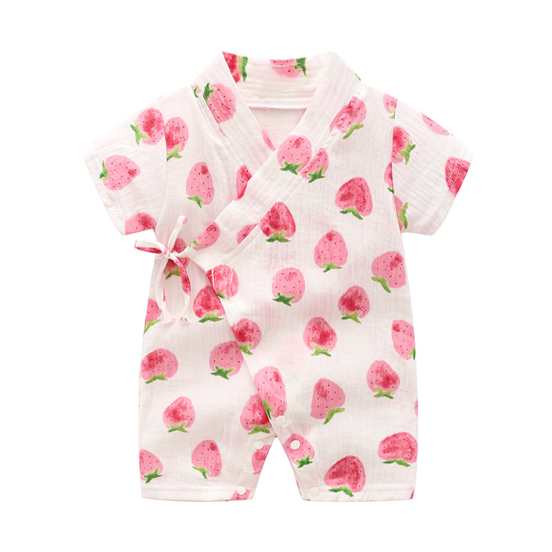 Baby Kimonostrampler - Rosa Erdbeere - 18-24M - image 2