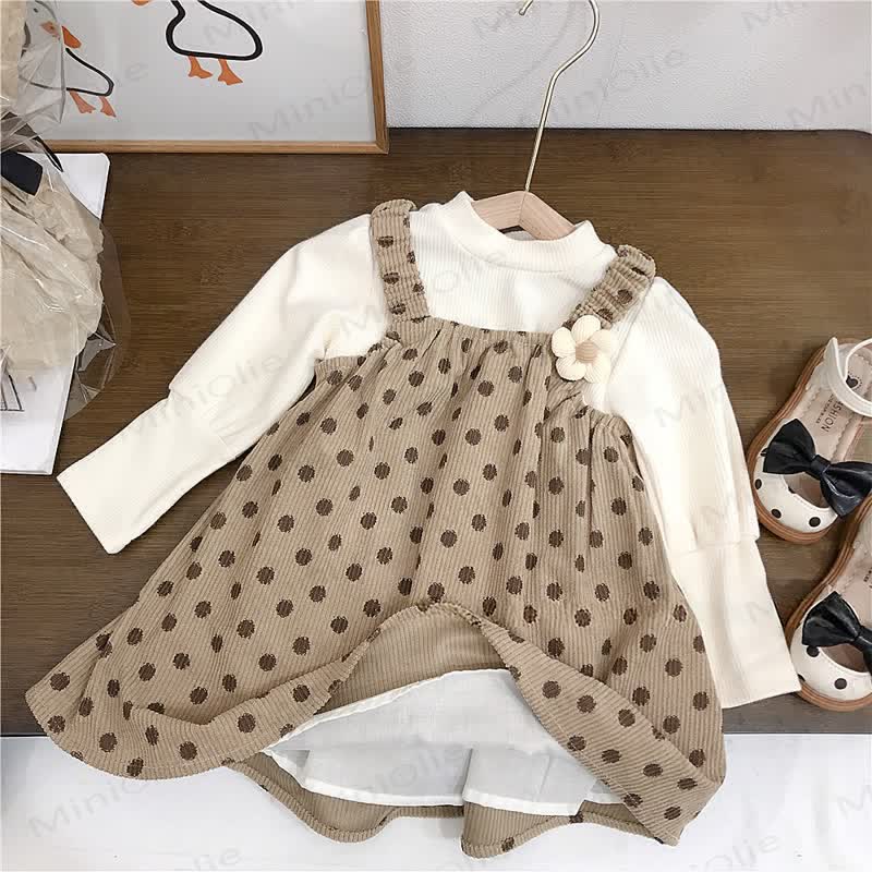 Kleid mit Schleife und Punkt für Kleinkind - image 3