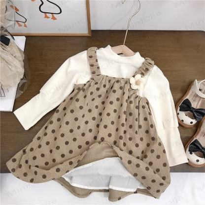 Kleid mit Schleife und Punkt für Kleinkind - image 3