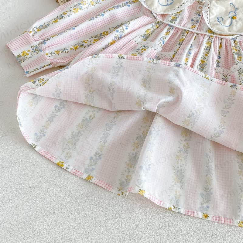 Kleinkind Mädchen Blumen mit Kleid Ärmeln - image 11