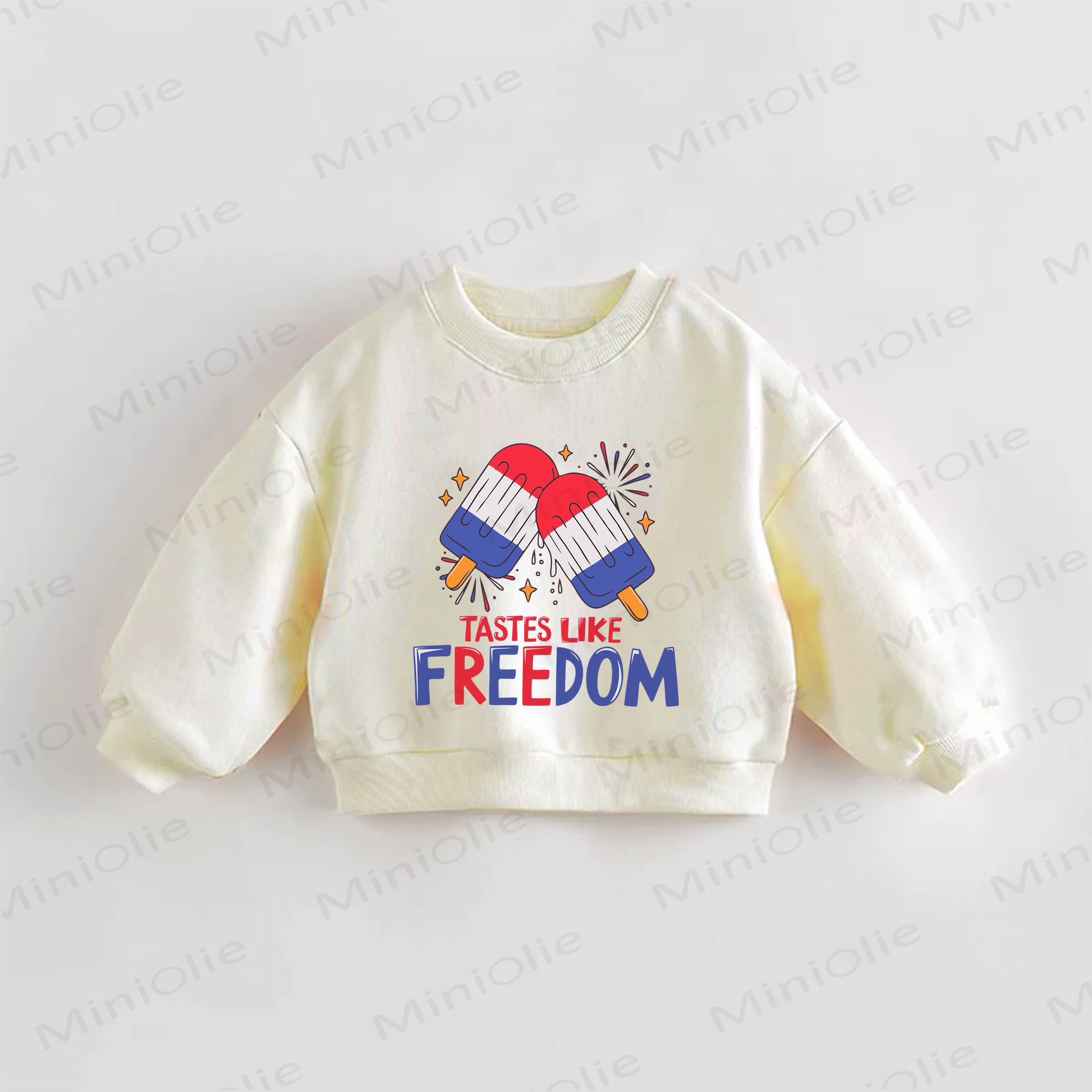 TASTES LIKE FREEDOM – Baby Kleinkind - Sweatshirt in Creme - Creme - 3-5J - image 1