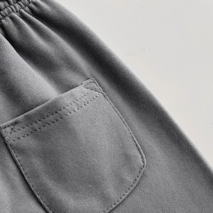 Baby und Kleinkind -Loungewear- Hose , Einfarbig/ Streifen , mit umgeschlagenem Saum - image 9