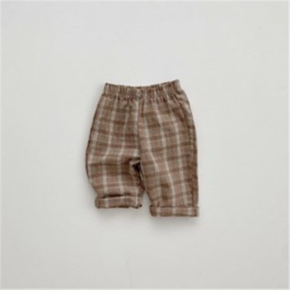 Babyhose im britischen Stil mit Karomuster - Braun - 2-3J - image 10