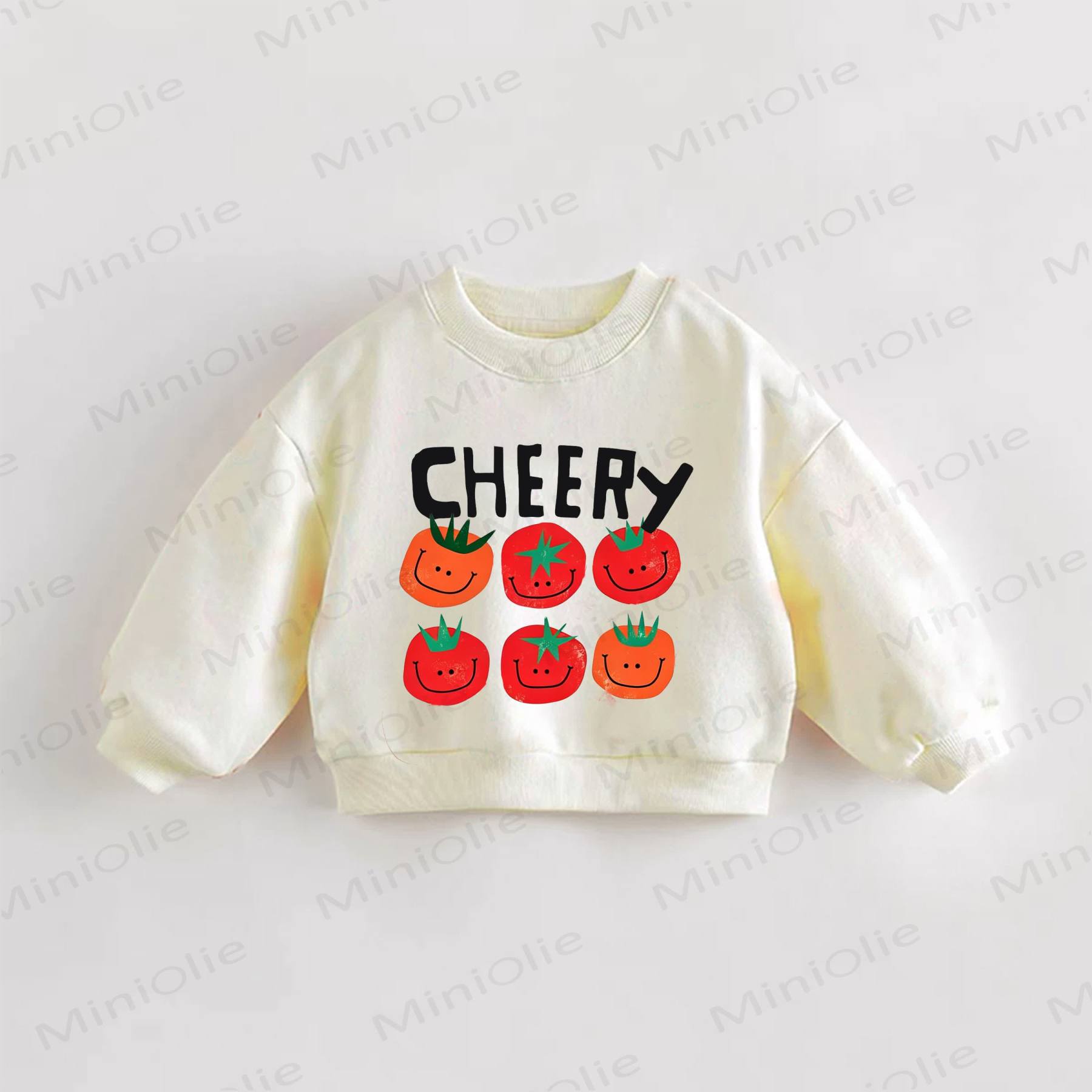CHEERY Baby - Sweatshirt mit Tomatenmuster - Creme - 3-5J - image 1