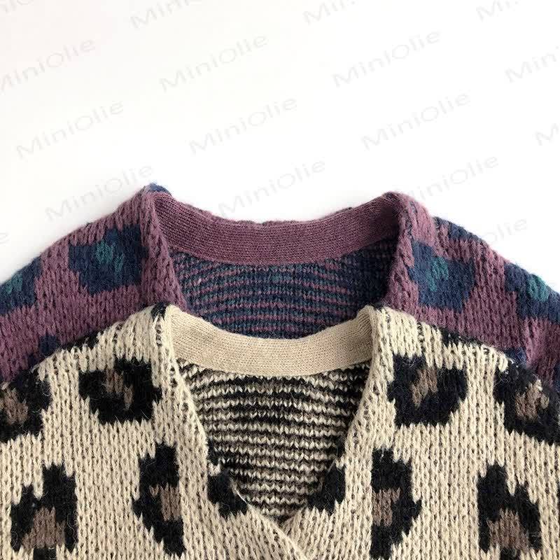 Strickjacke mit Leopardenmuster für Kleinkinder - image 4