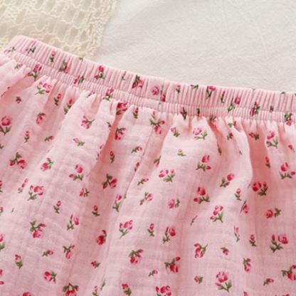 Blumen Pyjama Set für Kleinkind : T-Stück und Shorts - image 9