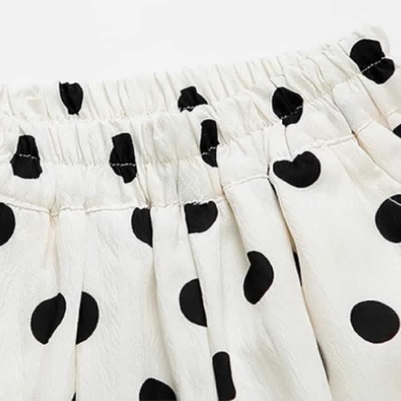 2-teiliges Set für Kleinkind : Schleife und Punktmuster und Hose - image 8