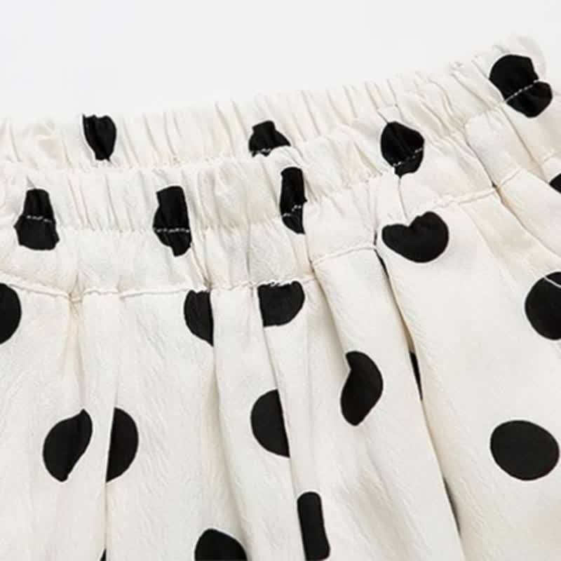 2-teiliges Set für Kleinkind : Schleife und Punktmuster und Hose - image 8