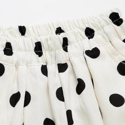 2-teiliges Set für Kleinkind : Schleife und Punktmuster und Hose - image 8