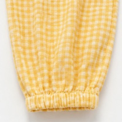 Beige ärmelloses Spitze und Gingham Hose , 2-teiliges Set für Kleinkind - image 8