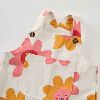 Overalls mit Blume und Smiley für Baby und Kleinkind - image 4