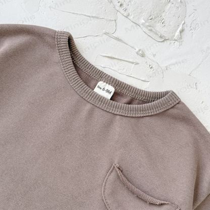 Baby Mädchen 2- Einfarbig Sweatshirt Set in Unifarben - image 23