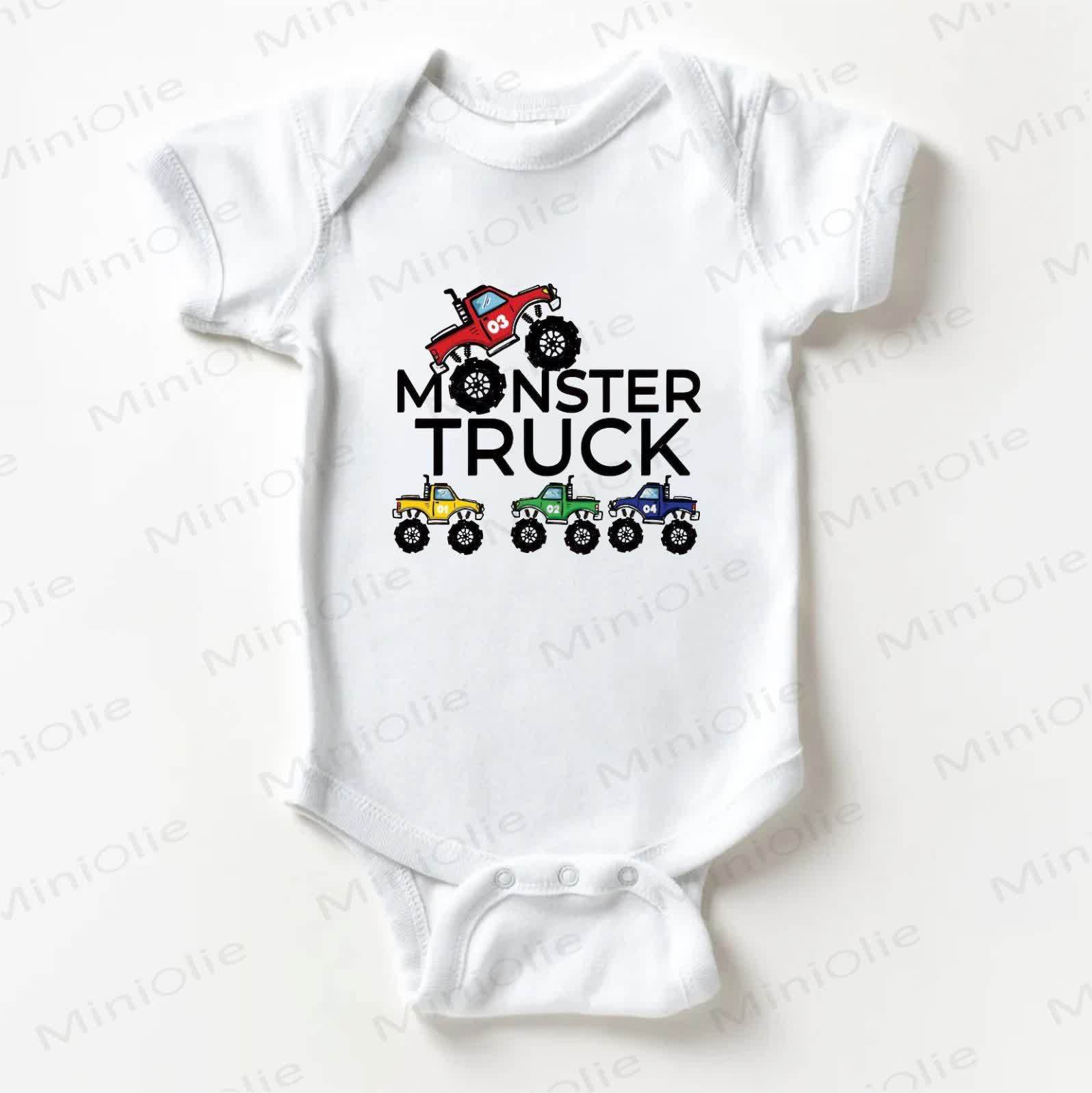 MOSTER TRUCK Baby Bodysuit, weiß - Weiß - 18-24M - image 1