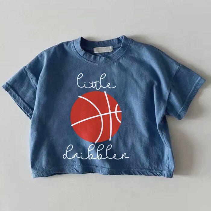 LITTLE DRIBBLER Baby Basketball Blau T-Shirt - Blau - 18-24M - image 1