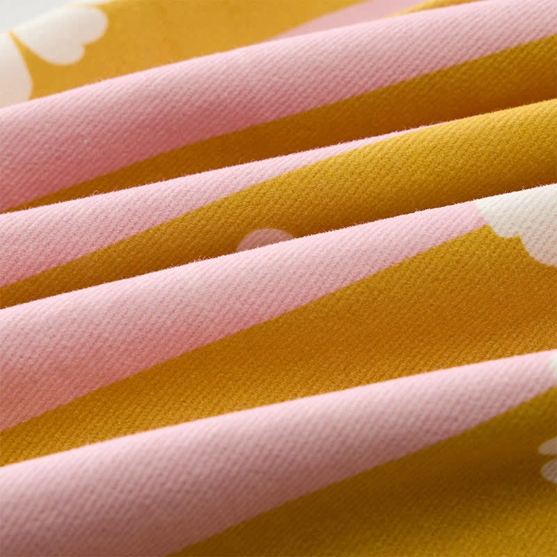 Baby und Kleinkind Overalls mit Gänseblümchen , Rosa und Gelb Streifen - image 6