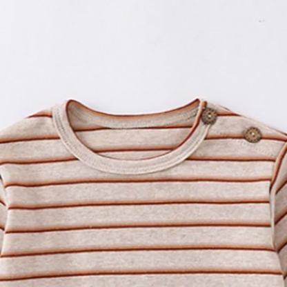 Baby Kleinkind Langarm-T-Shirt mit weichen Schultern und Knöpfen - image 7