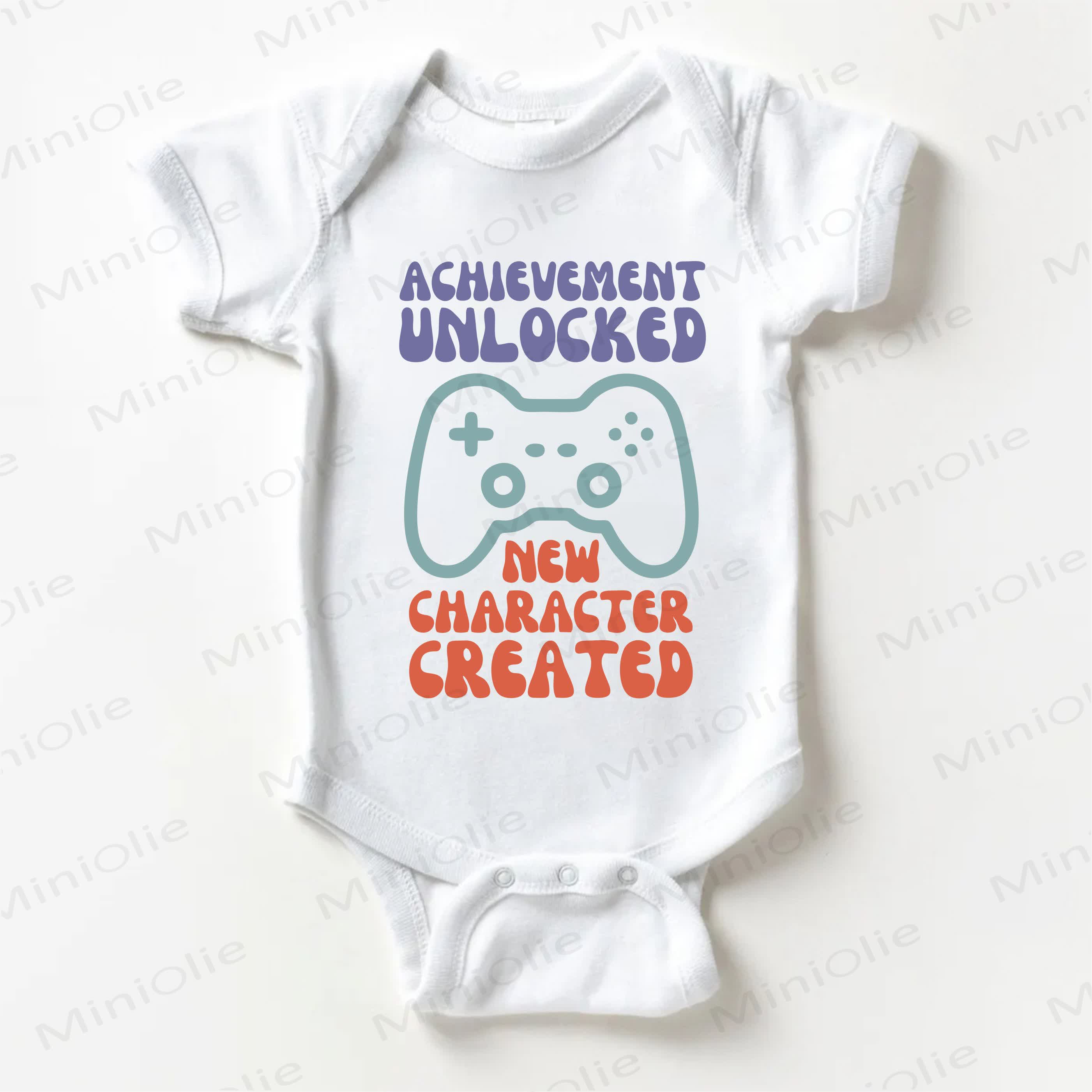 ACHIEVEMENT UNLOCKED NEW CHARACTER CREATED Baby Bodysuit (weiß) - Weiß - 18-24M - image 1