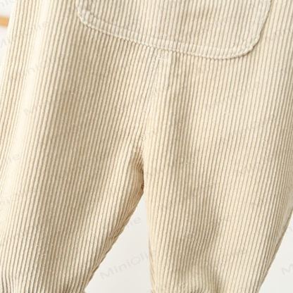 LOVE SMILE Kleinkind Cord-Taschen Latzhosen - image 9