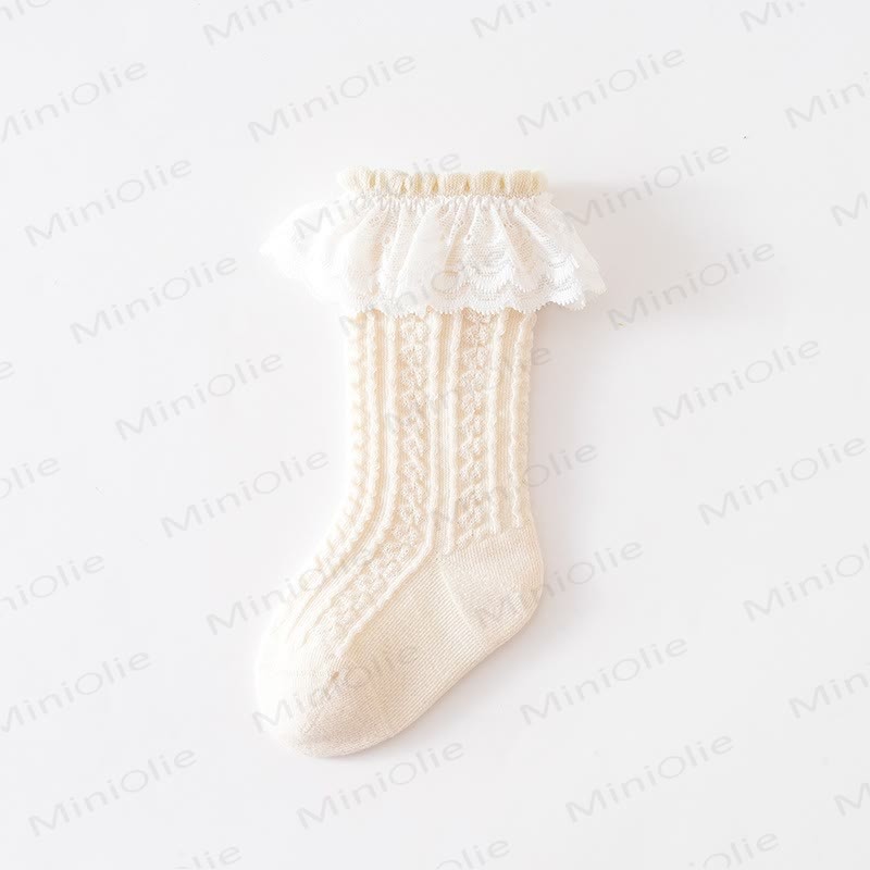 Baby Niedliche Spitzensocken - Gelb - 1-3J - image 7
