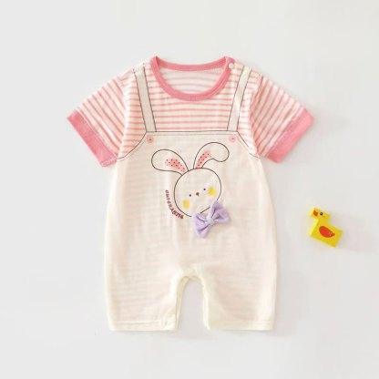 Baby Strampler mit Tier und Strampler - Rosa - 1-2J - image 3