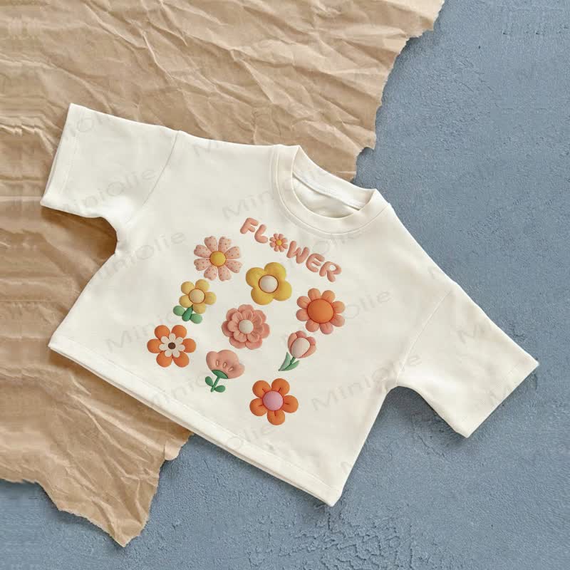 FLOWER Baby Weißes Freizeit-T-Shirt - Weiß - 2-3J - image 1