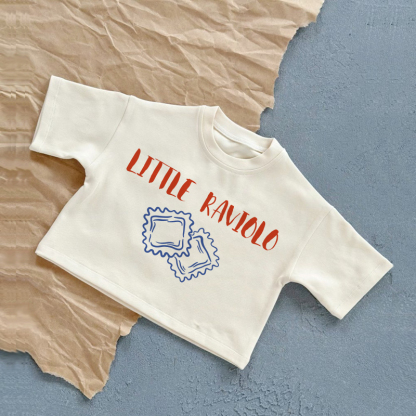 LITTLE RAVIOLO Baby Weißes Slogan Freizeit-T-Shirt - Weiß - 2-3J - image 1