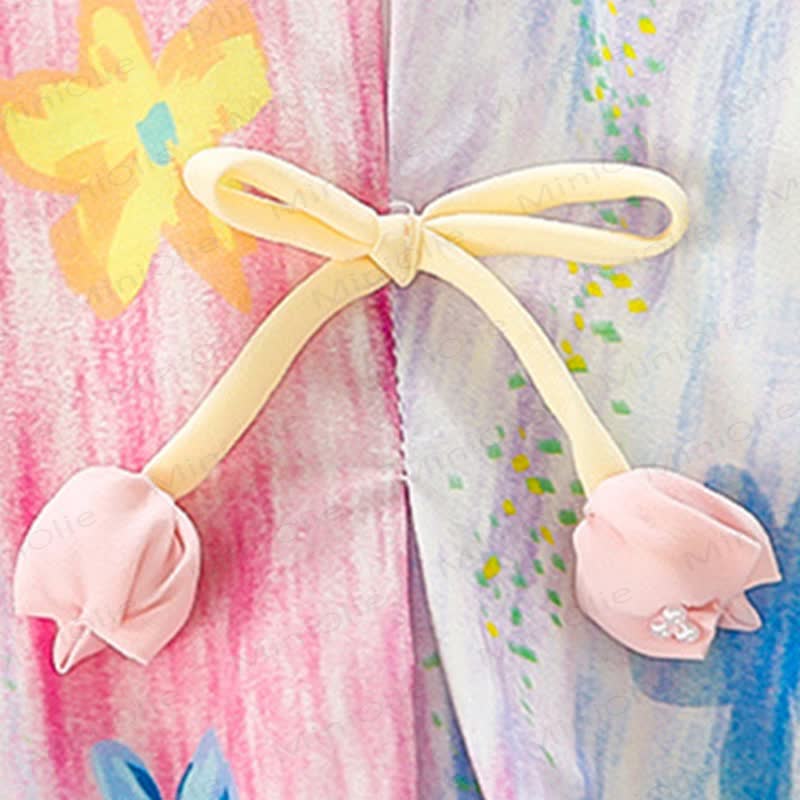 Kleid mit Blumenmuster aus Blumen für Kleinkind-Mädchen - image 9