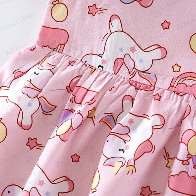 Ärmelloses Kleid für Kleinkind-Mädchen mit Tier Regenbogen - Schleife - image 12