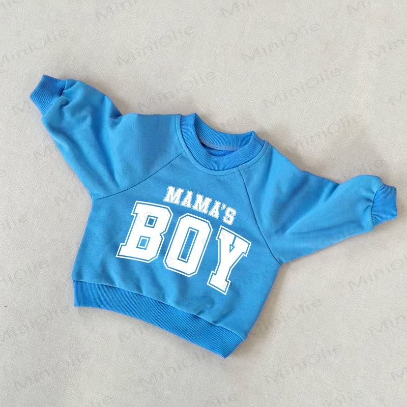 MAMA'S BOY – Blau Sweatshirt für Baby und Kleinkind-Jungen - Blau - 3-5J - image 1