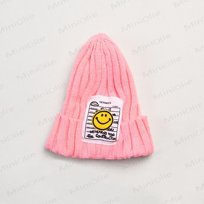 Mütze mit aufgenähtem Lächeln in Bonbonfarben für Kleinkind  - Rosa - 1- 6J - image 4