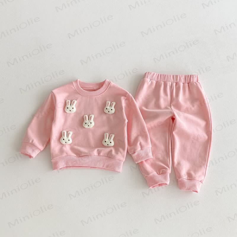 2-teiliges Tier Set für Baby und Kleinkind - Rosa Hase - 8Y - image 8