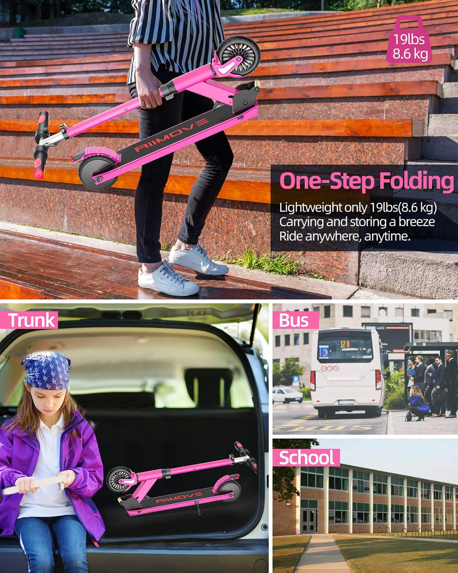 ALLMOVE X1 Pro Electric Scooter for Children 6-16