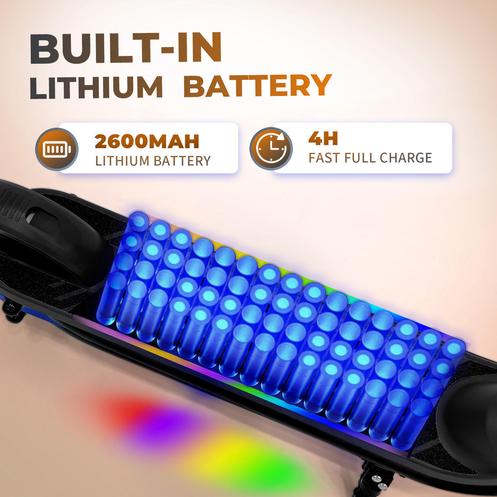 F6S Electric Scooter Children's Folding Electric Scooter, 8KM, 130W, LED Display, 14km/h