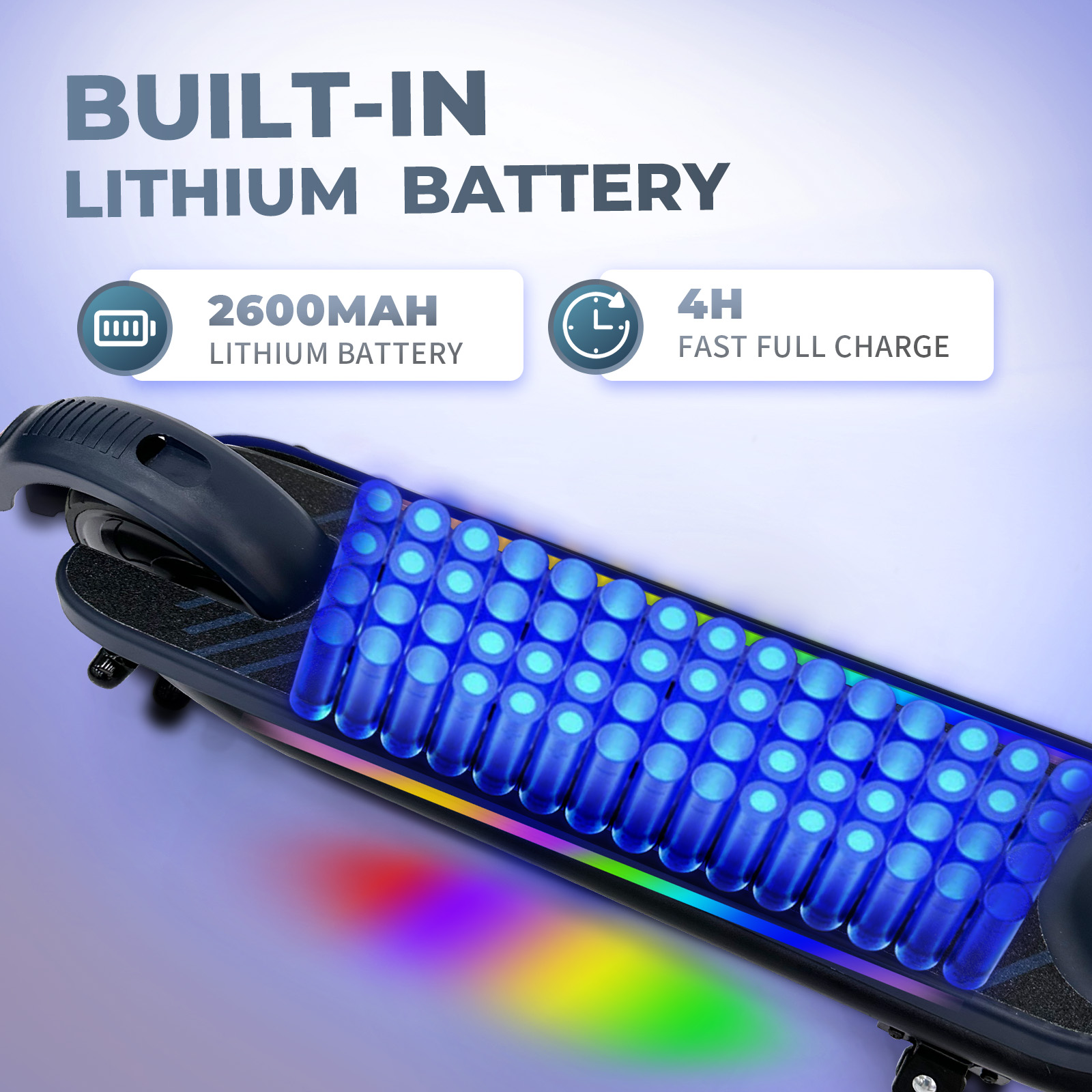 F6S Electric Scooter Children's Folding Electric Scooter, 8KM, 130W, LED Display, 14km/h