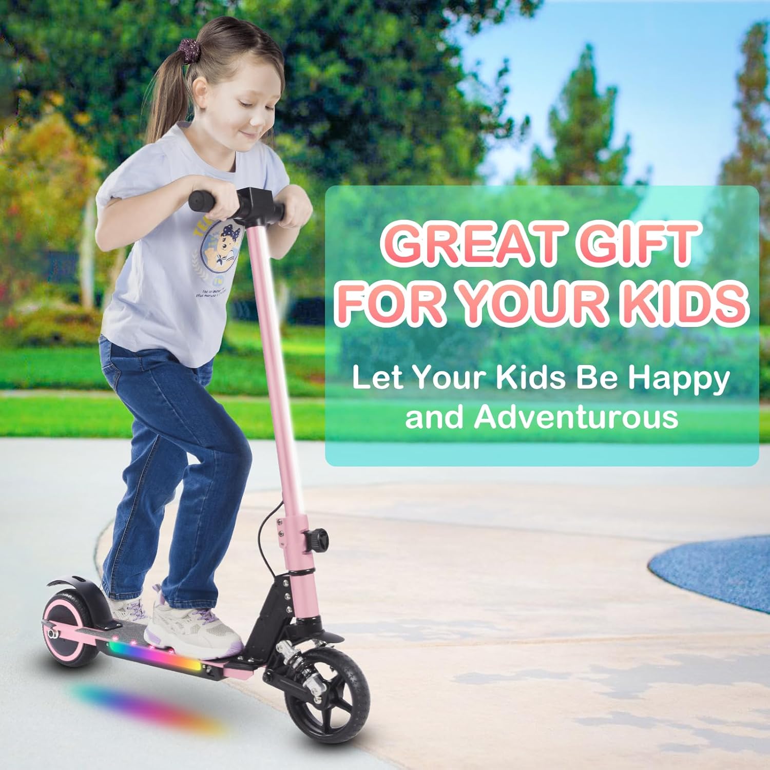 S5 Kids Electric Scooter Folding Teenagers UK Electric Scooter 15 km/h LCD Display 80W