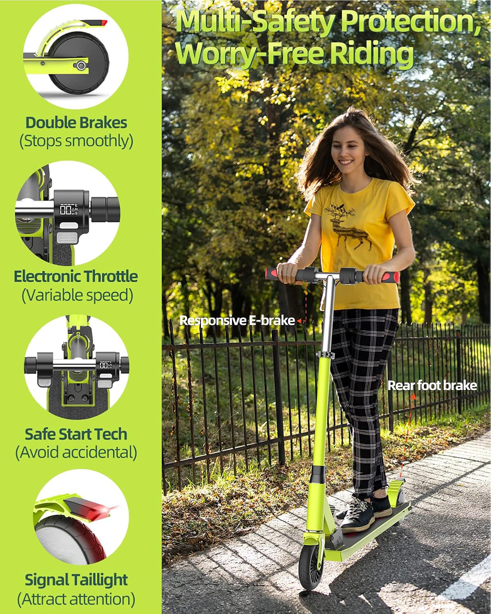 ALLMOVE X1 Pro Electric Scooter for Children 6-16