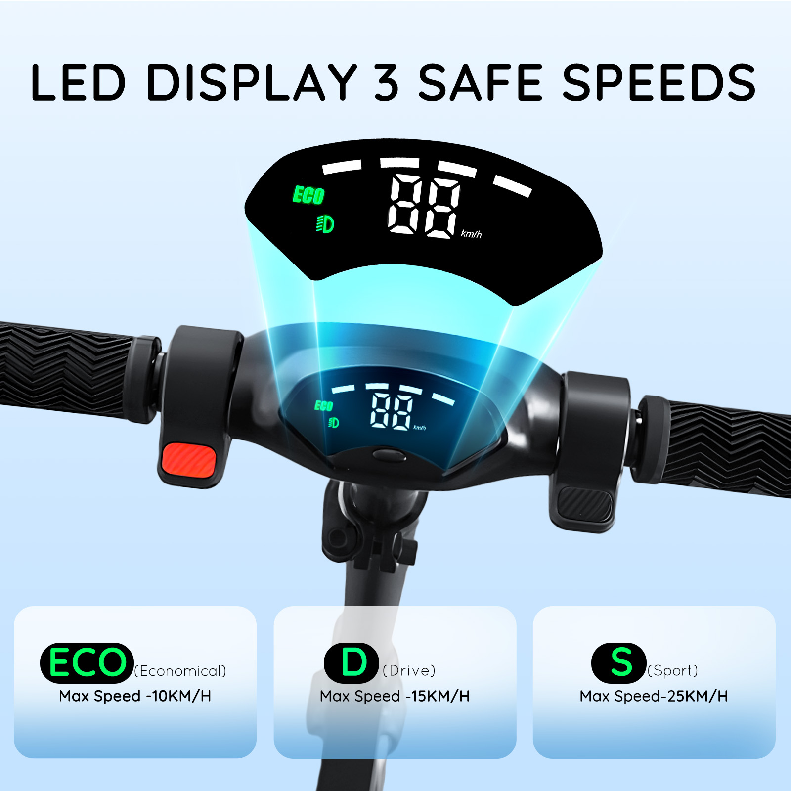 F8-6.5 inch foldable black electric scooter