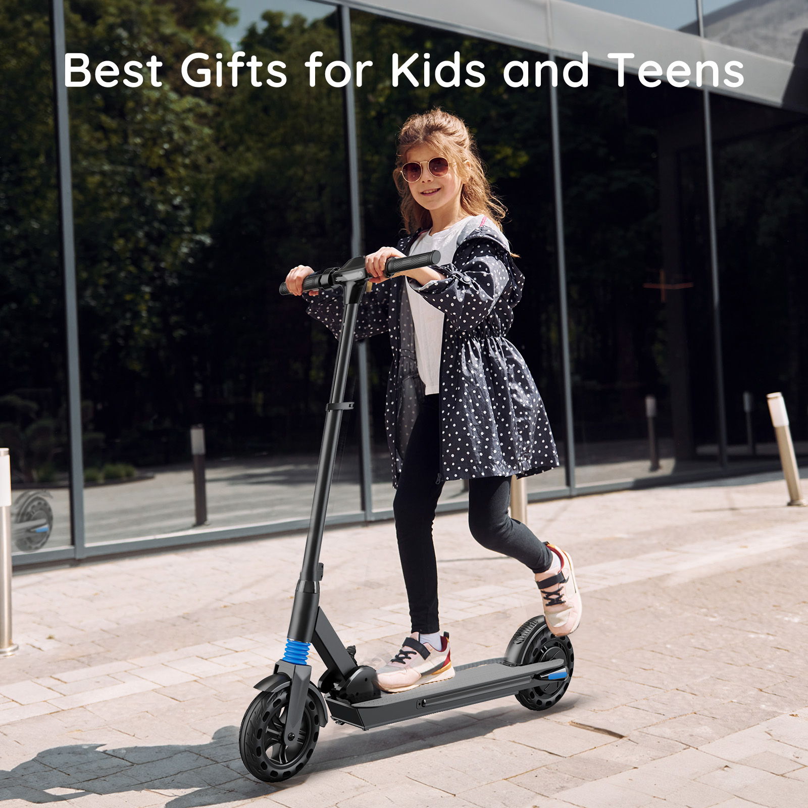 F8-6.5 inch foldable black electric scooter