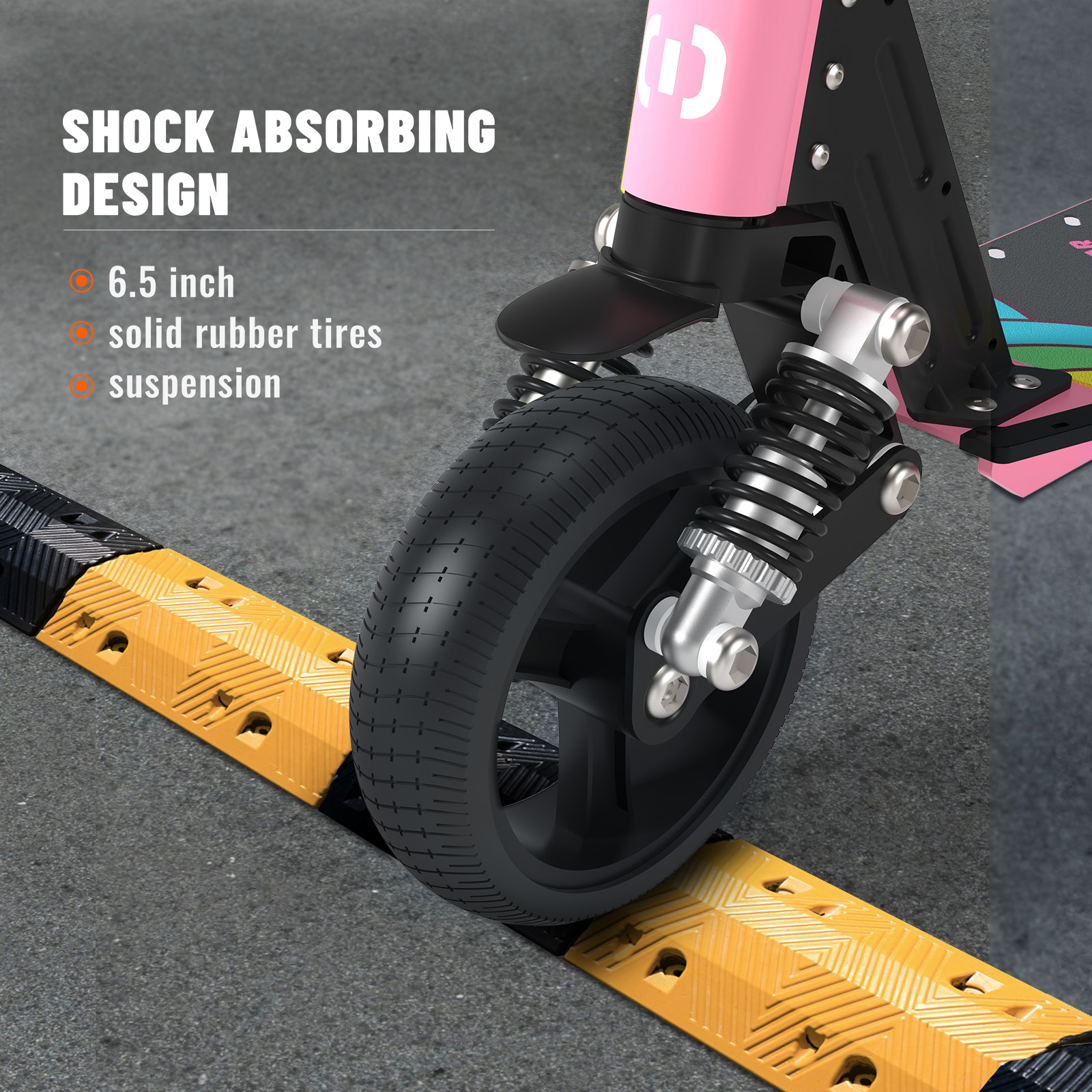 S5 Kids Electric Scooter, Foldable 6-12 Years Old Children Scooter with LED Display, Range 5-8km, Colorful LED Lights, Adjustable Height and Speed, Ideal Gift for Kids