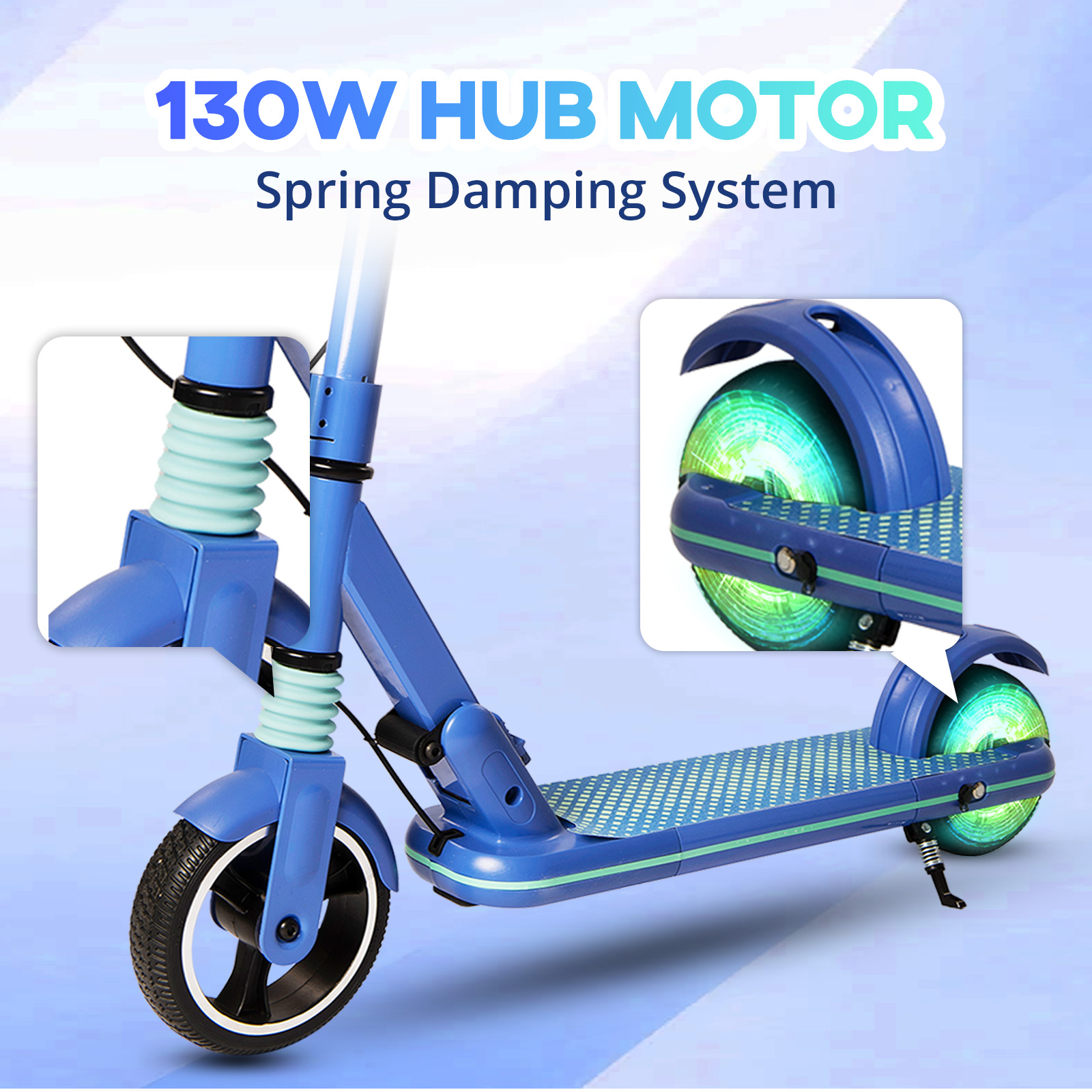 S3 Electric Scooter for Kids Ages 8-16 UK Electric Scooter 14 km/h LED Display Light 130W