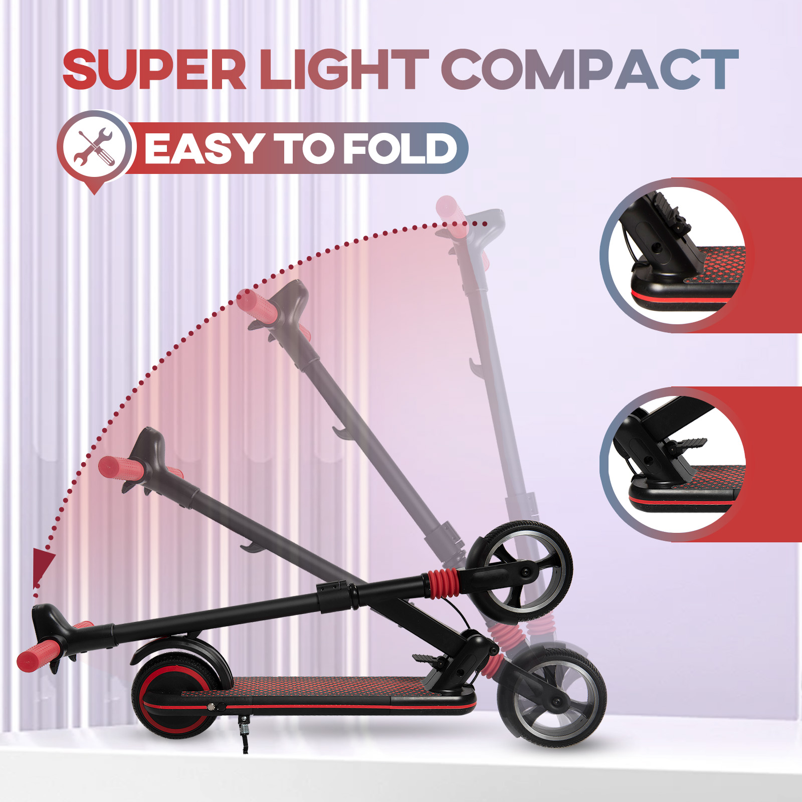 S3 Electric Scooter for Kids Ages 8-16 UK Electric Scooter 14 km/h LED Display Light 130W