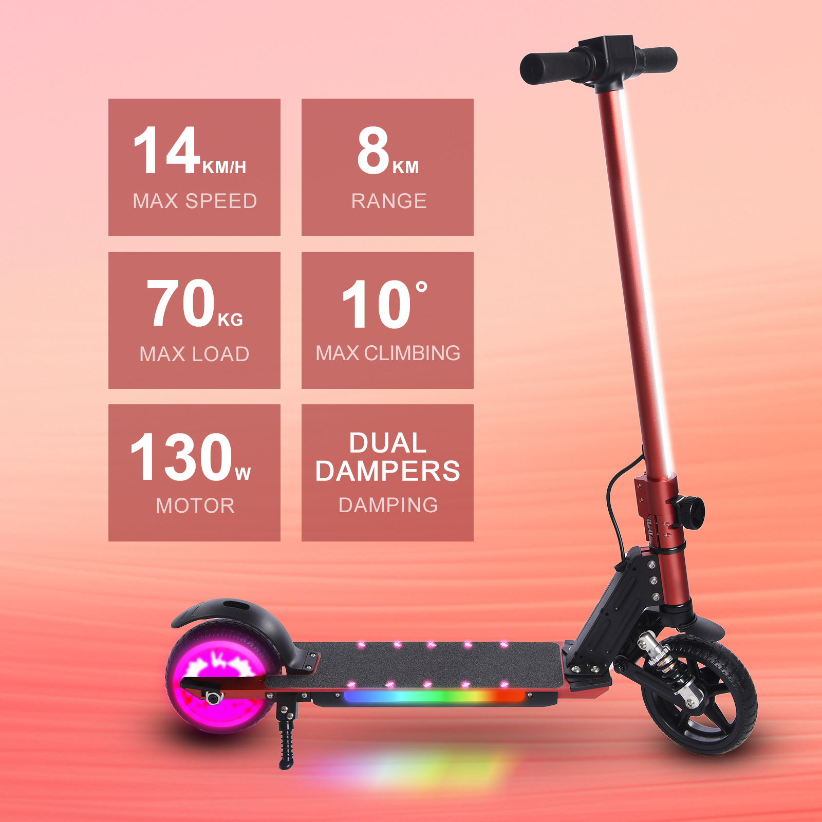 S5 Kids Electric Scooter Folding Teenagers UK Electric Scooter 15 km/h LCD Display 80W