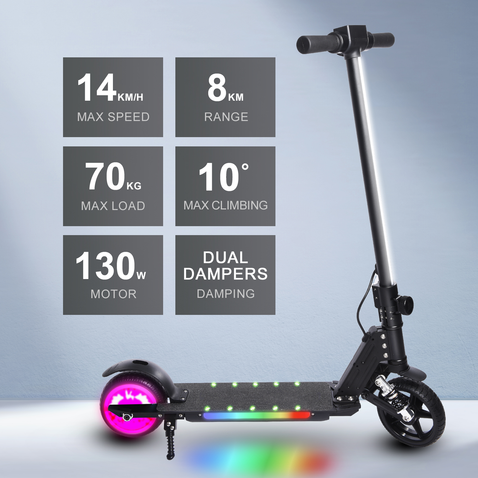 S5 Kids Electric Scooter Folding Teenagers UK Electric Scooter 15 km/h LCD Display 80W