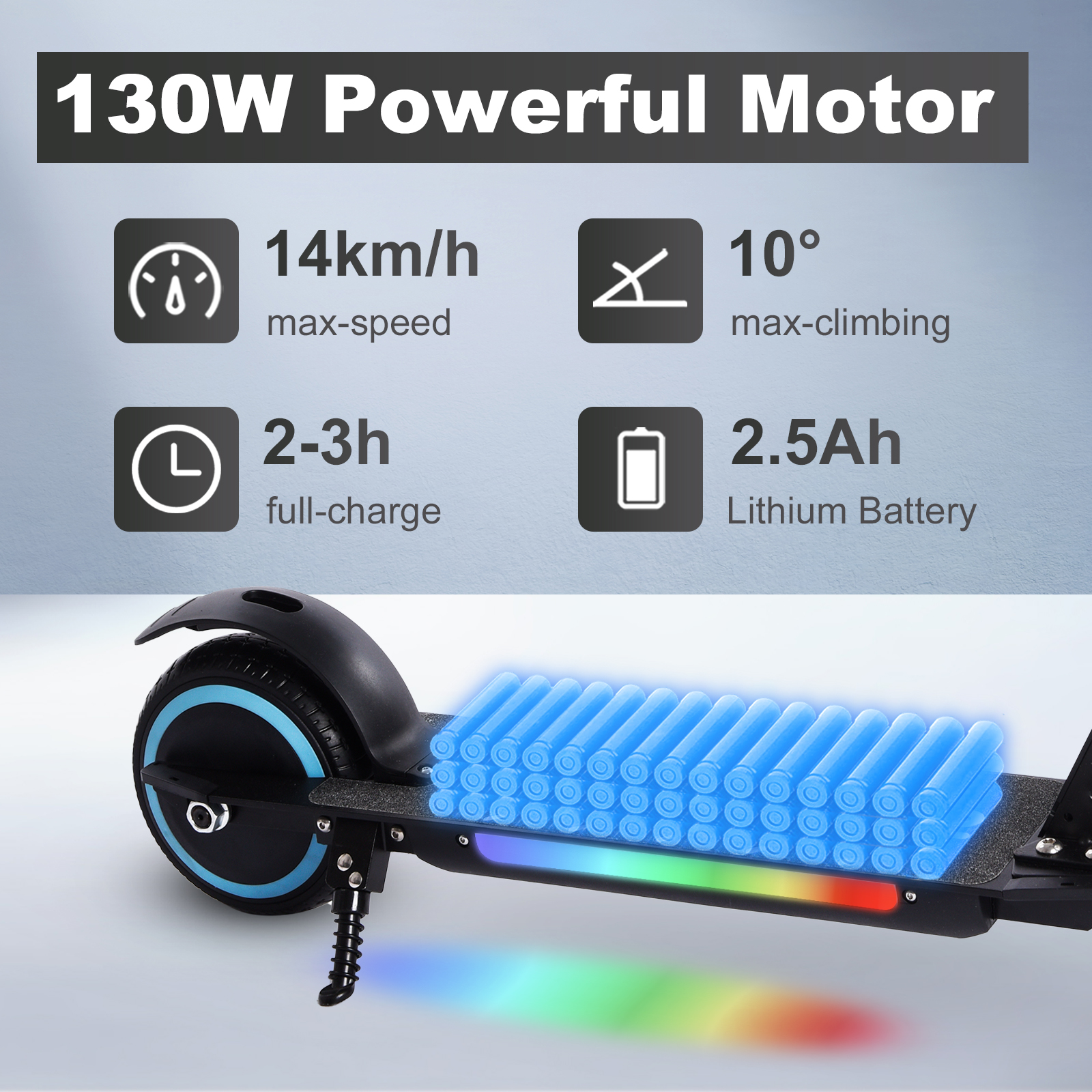 S5 Kids Electric Scooter Folding Teenagers UK Electric Scooter 15 km/h LCD Display 80W