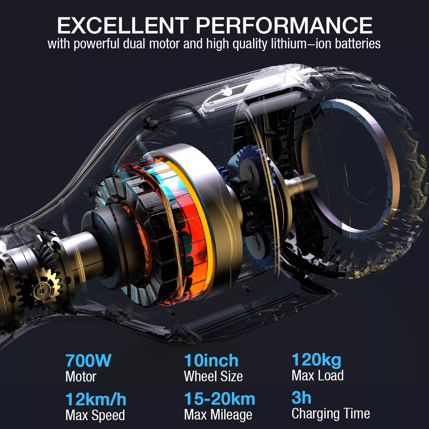 Hoverboard Off-Road Self Balancing Scooters Scooters Bluetooth 700W Motor Segway