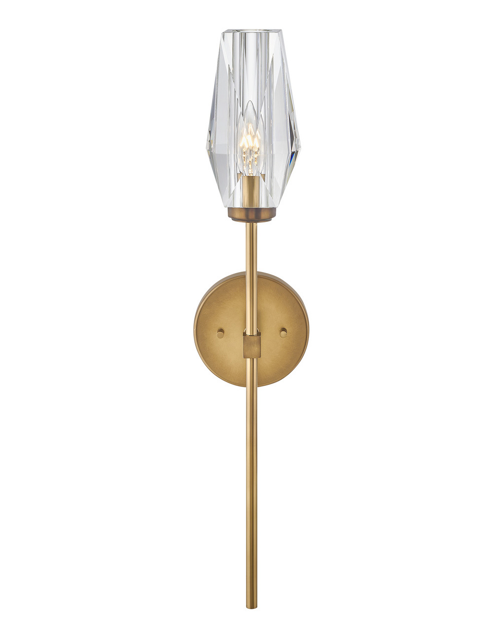 Possini Faceted Clear Crystal Wall Sconce 1-Light