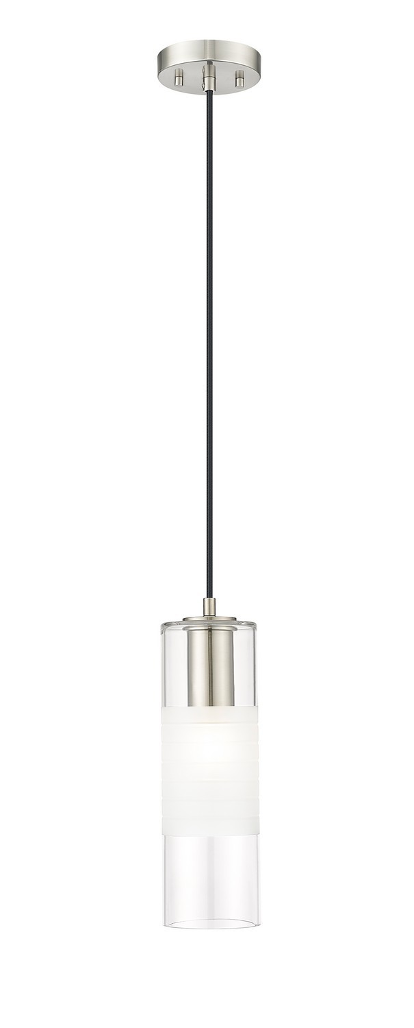 Stiffel Cylindrical Glass Wire Pendant